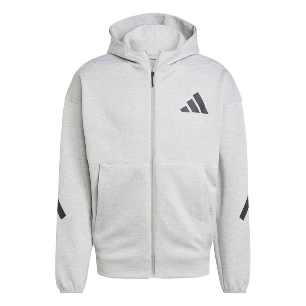 Adidas Mens Z.N.E. Full Zip Hoodie / Medium Heather Grey